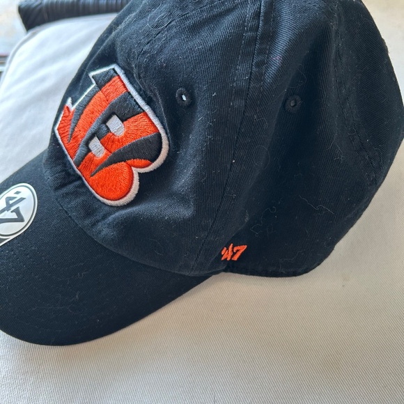'47 Brand Cincinnati Bengals Hat - Adjustable Black Cap - Picture 2 of 5